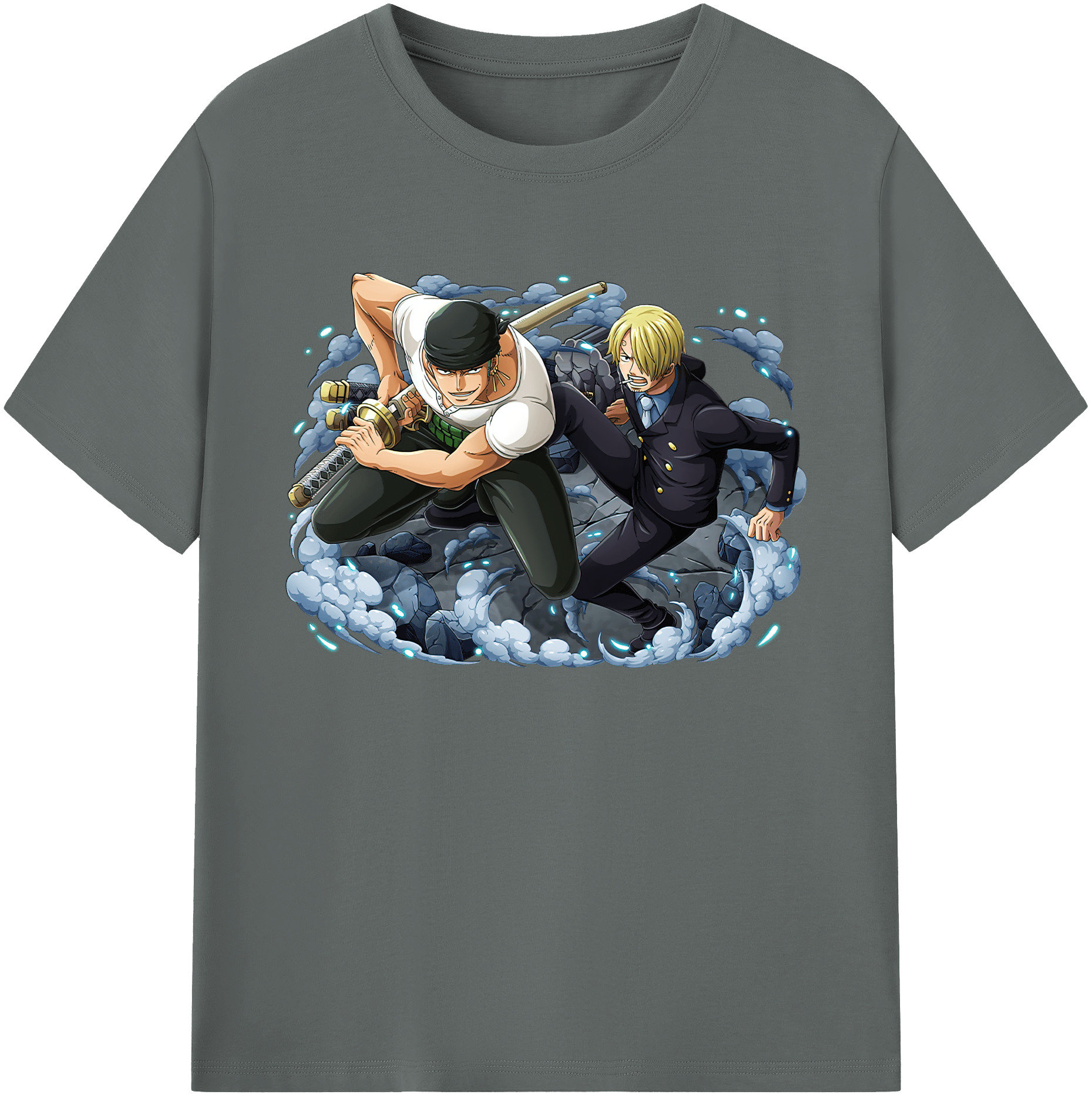 ワンピース ロロノア・ゾロ ONE PIECE Roronoa Zoro 綿100％ メンズ半袖Tシャツ｜肌触りやわらか＆通気性